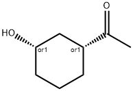 Ethanone, 1-[(1R,3S)-3-hydroxycyclohexyl]-, rel- (9CI) Struktur