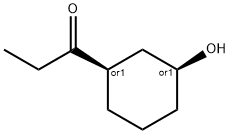 1-Propanone, 1-[(1R,3S)-3-hydroxycyclohexyl]-, rel- (9CI) Structure