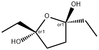 2,5-Furandiol, 2,5-diethyltetrahydro-, (2R,5R)-rel- (9CI) Struktur