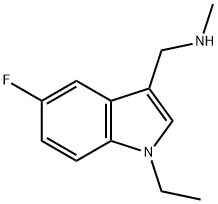 1H-Indole-3-methanamine,1-ethyl-5-fluoro-N-methyl-(9CI) Structure