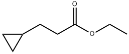 シクロプロパンプロパン酸エチルエステル 化学構造式