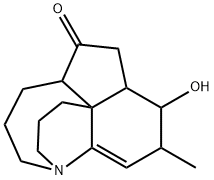 (4ξ,7ξ,12ξ,15ξ,17ξ)-8-Hydroxyfawcettidine Structure