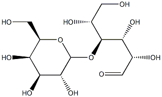 4-O-β-D-ガラクトピラノシル-D-ガラクトース 化学構造式