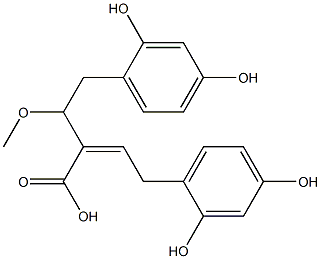 α-[2-(2,4-Dihydroxyphenyl)ethylidene]-2,4-dihydroxy-β-methoxybenzenebutanoic acid,62070-48-8,结构式