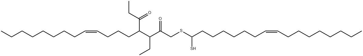 3H-1,2-Dithiol-3-one,4-ethyl-5-(1-oxopropyl)-(9CI) 结构式