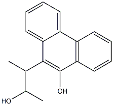10-ヒドロキシ-α,β-ジメチル-9-フェナントレンエタノール 化学構造式