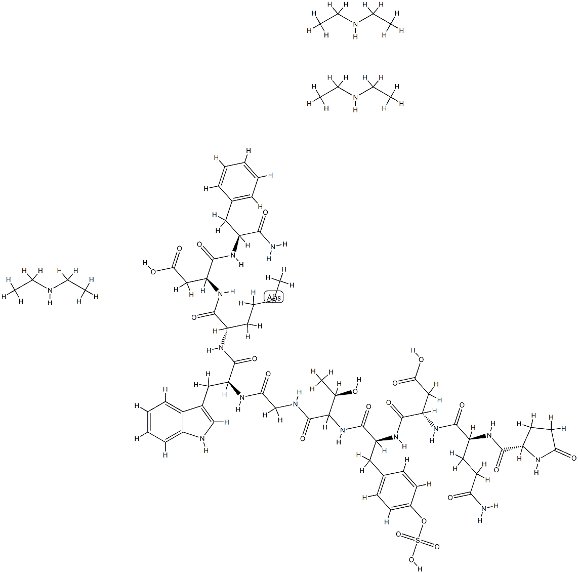 Caerulein, compd. with N-ethylethanamine (1:3) Structure
