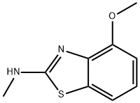 2-Benzothiazolamine,4-methoxy-N-methyl-(9CI) Struktur