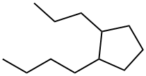 1α-Butyl-2β-propylcyclopentane Structure