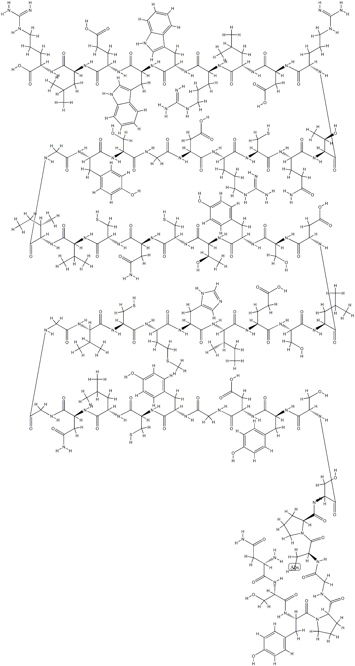 上皮細胞増殖因子(EGF) 化学構造式