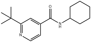 4-Pyridinecarboxamide,N-cyclohexyl-2-(1,1-dimethylethyl)-(9CI) Structure