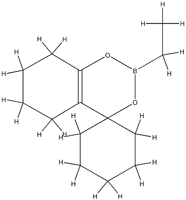 2-Ethyl-5,6,7,8-tetrahydrospiro[4H-1,3,2-benzodioxaborin-4,1'-cyclohexane] Struktur