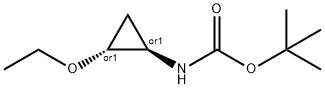 Carbamic acid, [(1R,2R)-2-ethoxycyclopropyl]-, 1,1-dimethylethyl ester, rel- Struktur