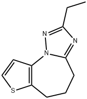 4H-Thieno[2,3-f][1,2,4]triazolo[1,5-a]azepine,2-ethyl-5,6-dihydro-(9CI) Struktur