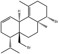 (1S)-1,2,3,4bβ,7,8,8a,9,10,10a-Decahydro-1β-bromo-8aα-(bromomethyl)-4,10aβ-dimethyl-8β-(1-methylethyl)phenanthrene 结构式