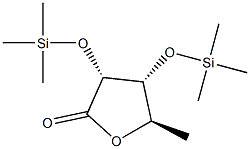 2-O,3-O-Bis(trimethylsilyl)-5-deoxy-D-ribo-pentonic acid γ-lactone Struktur