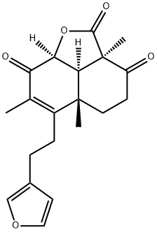 (2aR)-6-[2-(3-Furyl)ethyl]-2,2a,8aα,8bα-tetrahydro-2a,5aβ,7-trimethyl-5H-naphtho[1,8-bc]furan-2,3,8(5aH,4H)-trione Structure