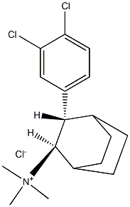 (2R,3S)-REL-3-(3,4-二氯苯基)-N,N-二甲基-双环[2.2.2]辛烷-2-甲胺盐酸盐, 62373-97-1, 结构式