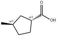Cyclopentanecarboxylic acid, 3-methyl-, (1R,3R)-rel- (9CI) Structure