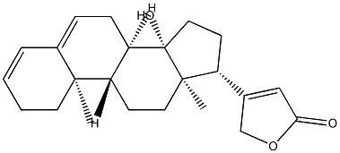 14-Hydroxycarda-3,5,20(22)-trienolide Structure