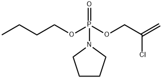 (2-クロロアリル)ブチル=1-ピロリジニルホスホナート 化学構造式