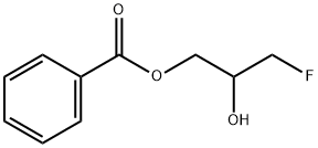 3-Fluoro-2-hydroxypropyl=benzoate 结构式