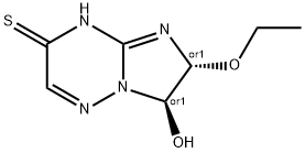 Imidazo[1,2-b][1,2,4]triazine-3(4H)-thione, 6-ethoxy-6,7-dihydro-7-hydroxy-, (6R,7R)-rel- (9CI) Struktur