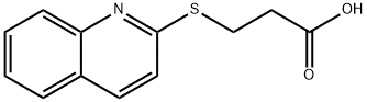 3-(quinolin-2-ylthio)propanoic acid Structure