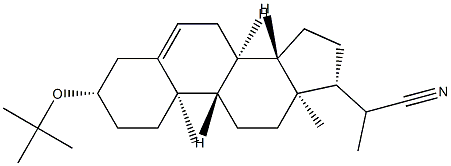3β-(1,1-Dimethylethoxy)pregn-5-ene-20-carbonitrile Struktur