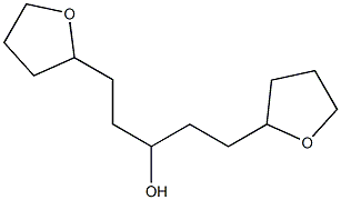 テトラヒドロ-α-[2-(テトラヒドロフラン-2-イル)エチル]-2-フラン-1-プロパノール 化学構造式