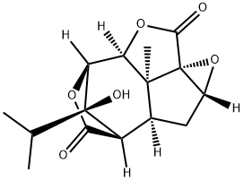 (1aR,8aS,9R)-1aβ,2,2aα,6,6aα,8b-Hexahydro-9-hydroxy-8bα-methyl-9-isopropyl-3α,6α-methano-8H-1,5,7-trioxacyclopenta[ij]cycloprop[a]azulene-4,8(3H)-dione Struktur