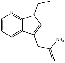 1H-Pyrrolo[2,3-b]pyridine-3-acetamide,1-ethyl-(9CI) Structure