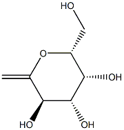 2,6-anhydro-1-deoxygalacto-hept-1-enitol Struktur