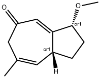 5(1H)-Azulenone,2,3,6,8a-tetrahydro-3-methoxy-7-methyl-,(3R,8aR)-rel-(9CI),628317-32-8,结构式