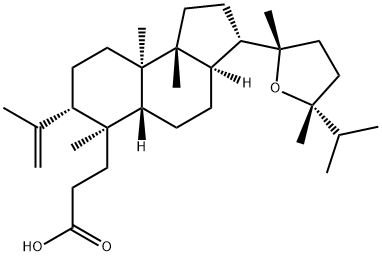 (24R)-20,24-エポキシ-24-メチル-3,4-セコ-5α-ダンマラ-4(28)-エン-3-酸 化学構造式