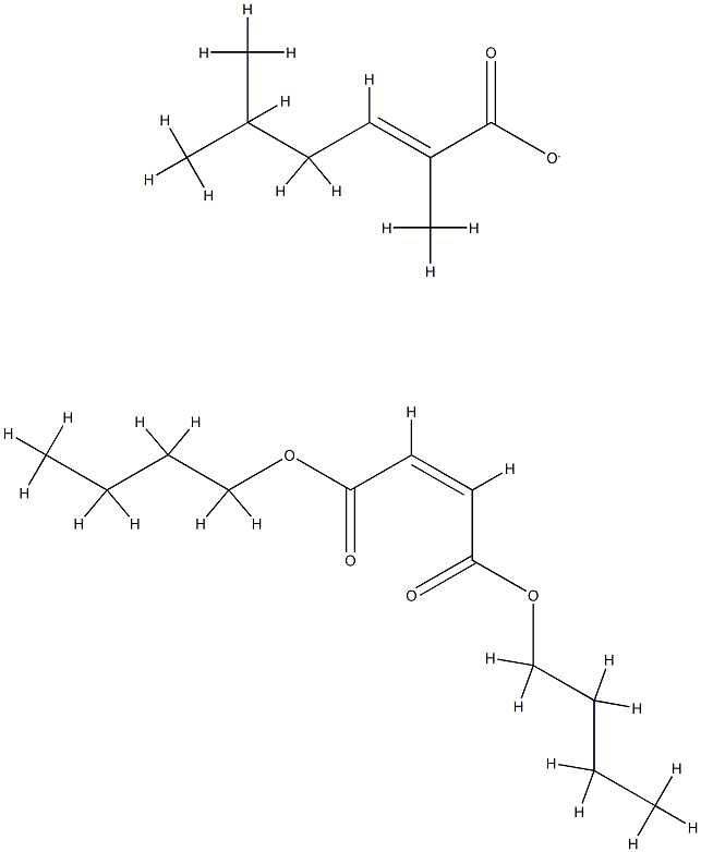 (Z)-2-丁烯二羧酸二丁基酯与2-甲基-2-丙烯酸-2-甲基丙酯的聚合物, 62851-73-4, 结构式
