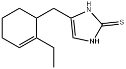 2H-Imidazole-2-thione,4-[(2-ethyl-2-cyclohexen-1-yl)methyl]-1,3-dihydro-(9CI) Structure