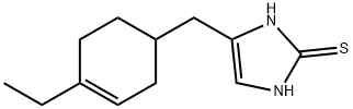 2H-Imidazole-2-thione,4-[(4-ethyl-3-cyclohexen-1-yl)methyl]-1,3-dihydro-(9CI) Structure