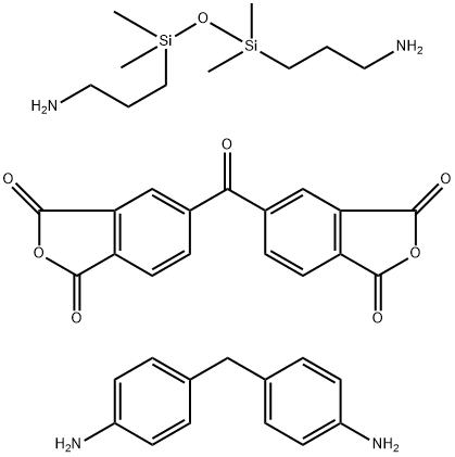 1,3-Isobenzofurandione, 5,5'-carbonylbis-, polymer with 4,4'-methylenebis[benzenamine] and 3,3'-(1,1,3,3-tetramethyl-1,3-disiloxanediyl)bis[1-propanamine] Struktur