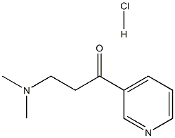 1-Propanone,3-(dimethylamino)-1-(3-pyridinyl)-, hydrochloride (1:1) Structure