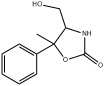 2-Oxazolidinone,4-(hydroxymethyl)-5-methyl-5-phenyl-(9CI) Struktur