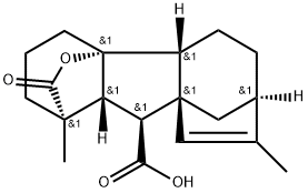 (4bβ)-4aα-Hydroxy-1,8-dimethylgibba-8-ene-1α,10β-dicarboxylic acid 1,4a-lactone Struktur