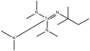 叔戊酯亚氨基三(二甲氨基)钽(V), 629654-53-1, 结构式