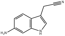 (6-Amino-1H-indol-3-yl)acetonitrile Structure