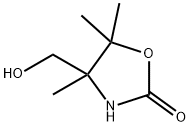 2-Oxazolidinone,4-(hydroxymethyl)-4,5,5-trimethyl-(9CI) Struktur