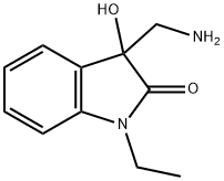 2H-Indol-2-one,3-(aminomethyl)-1-ethyl-1,3-dihydro-3-hydroxy-(9CI) Structure