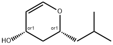 2H-Pyran-4-ol, 3,4-dihydro-2-(2-methylpropyl)-, (2R,4S)-rel- (9CI) Structure