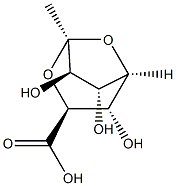 L-glycero-D-manno-7-Octulo-7,4-furanosonic acid, 2,7-anhydro-8-deoxy-, (7R)- (9CI) Structure