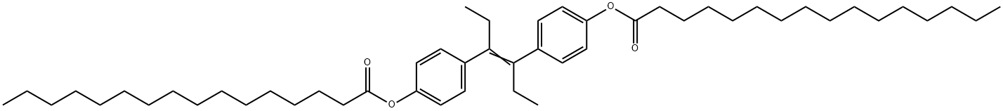 α,β-Diethyl-4,4'-stilbenediol dipalmitate Structure