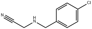 2-{[(4-chlorophenyl)methyl]amino}acetonitrile 结构式
